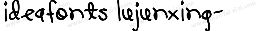 IdeaFonts LuJunXing字体转换